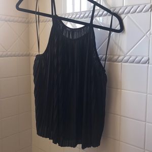 NWOT Zara Pleated Skinny Strap Top